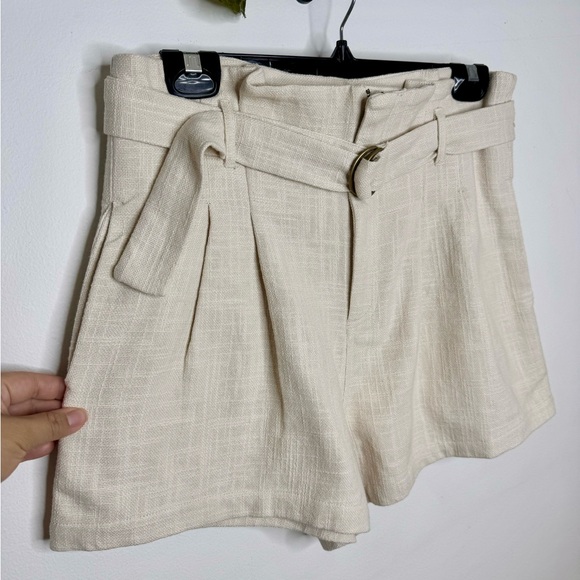 Billabong Textured Cotton Paperbag Shorts - Picture 2 of 8